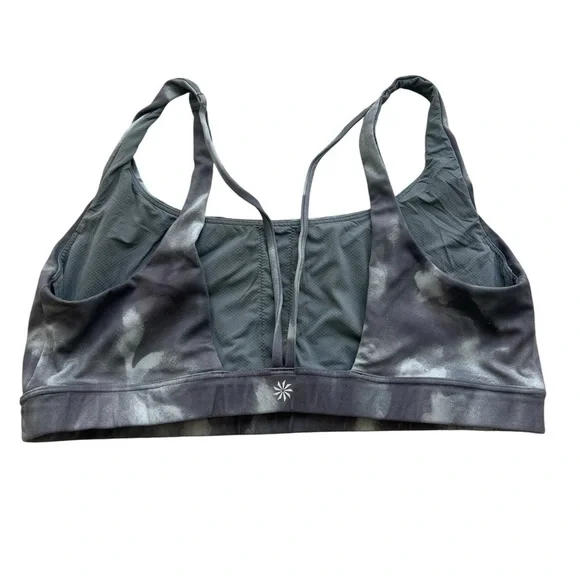 ATHLETA Exhale Printed Bra Gray Size XL - Picture 3 of 3